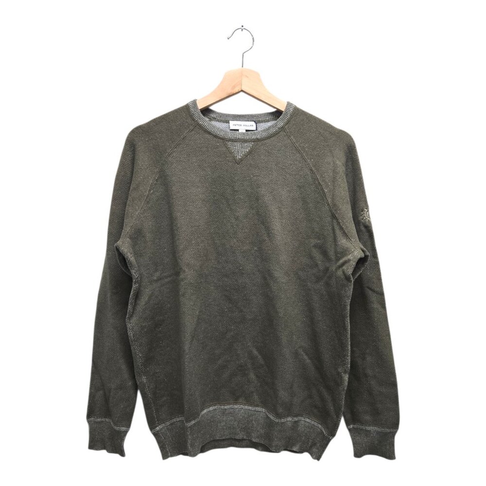 Peter Millar Men’s Hartford Crew Solid Golf Sweater Small Green NWT